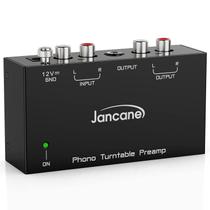 Pré-amplificador Phono Jancane para toca-discos, entrada RCA, baixo ruído, 12 V Pré-amplificador Phono Jancane para toca-discos, entrada RCA, baixo ruído, 12 V