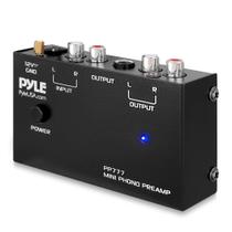 Pré-amplificador Phono Pyle PP777 Mini - Áudio para Mesa Giratória