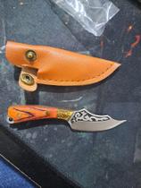 Pré-Cadastro Mini Faca Marrom Detalhes Na Lâmina E Na Parte