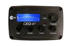 Pré Equalizador Afinador Custom Sound CEQ4F 4 Bandas Violão