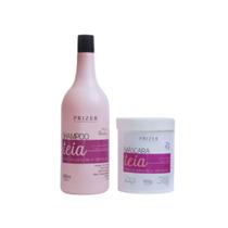Pré Escova Teia Profissional Kit Shampoo 1L + Máscara 900g