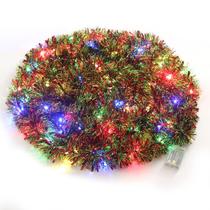 Pré-iluminação de Natal Tinsel Garland CCINEE de 10 m com 100 luzes LED