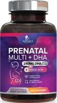 Pré-Natal Nature's Nutrition com Ácido Fólico e DHA