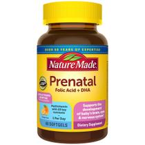 Pré-natal Vitamin Nature Made Prenatal com Ácido Fólico + DHA 60 Cápsulas Gelatinosas