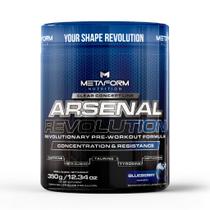Pré-Treino Arsenal Revolution 350g 320mg Cafeína Sem Açúcar Alta Performance