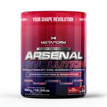 Pré-Treino Arsenal Revolution 350g 320mg Cafeína Sem Açúcar Alta Performance