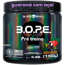 Pré Treino BOPE Black Skull 150g Energia, Força e Performance