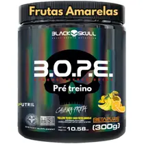 Pré Treino BOPE Black Skull B.O.P.E. Sabor Frutas Amarelas Explosão de Energia e Performance Pré Treino BOPE Black Skull B.O.P.E. Sabor Frutas Amarelas Explosão de Energia e Performance