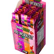 Pré Treino Diabo Verde Display com 30 Sticks de 10g - Sabor Salada de Frutas Pré Treino Diabo Verde Display com 30 Sticks de 10g - Sabor Salada de Frutas