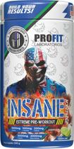 Pré Treino do Palhaço Insane Explosion Extreme 200g Profit sabor:green lime