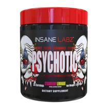 Pré treino em pó Psychotic 219g 35 doses Sabor Strawberry Lemonade INSANE
