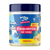 Pré Treino Exquenta Pote 300g Sabor Tropical Mais Mu Pré Treino Exquenta Pote 300g Sabor Tropical Mais Mu
