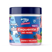 Pré Treino Exquenta Sabor Amora E Melancia Pote 300g Mu +Mu