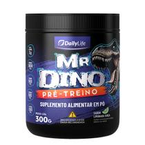 Pre Treino Mr Dino Suplemento em Po Arginina Taurina Tirosina Cafeina Pre-Workout 300g - Daily Life