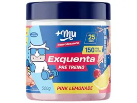 Pré treino +Mu Exquenta Sabor Pink Lemonade Com Cafeína Palatinose e