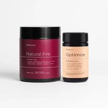 Pré Treino Natural Fire Sabor Limão com Morango e Multivitamínico completo Optimize Brainjuice Pré Treino Natural Fire Sabor Limão com Morango e Multivitamínico completo Optimize Brainjuice