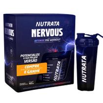 Pré treino nervous pink lemonade nutrata com coqueteleira 650ml - promopack