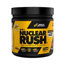 Pre Treino Nuclear Rush Bodyaction 100g Suplemento em Pó com Sabores