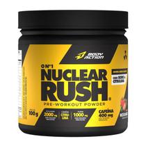 Pre treino Nuclear Rush Cafeína Body Action Morango 100g -