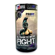 Pre Treino Pote Ultimate Iron Fight 270g Profit Labs Alta Qualidade Energia Explosiva
