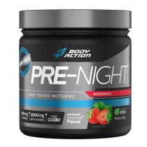 Pre Treino Pre-Night Sem Cafeína Body Action Morango 200g -