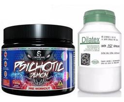 Pré Treino Psichotic Black (150g) + Dilatex Power Supplement Pré Treino Psichotic Black (150g) + Dilatex Power Supplement