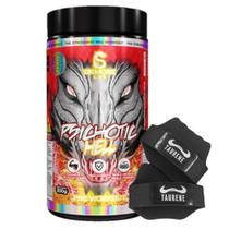 Pre Treino Psichotic Hell Frutas Vermelhas 300g Luva Demons