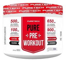 Pre-treino Pure Pre-Workout 100g - Uva Puretech Pre-treino Pure Pre-Workout 100g - Uva Puretech