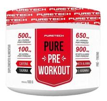 Pré Treino Puretech Workout 100g Sabor Uva Sem Glúten e Sem Lactose Pré Treino Puretech Workout 100g Sabor Uva Sem Glúten e Sem Lactose