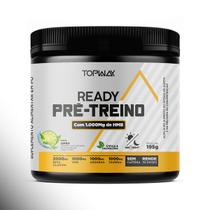 Pré treino ready com HMB sem cafeína 195g topway suplemento em pó sabor limão