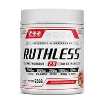 Pré treino Ruthless (creatina + L-arginina + cafeína + beta-alanina + taurina) 250g sabor morango