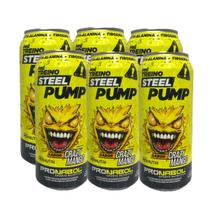 Pré Treino Sabor Crazy Mango Steel Pump 6 Unidades De 473ml Cada Mixnutri