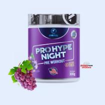 Pré treino sem cafeína Pro Hype Night 300g Uva OneFull