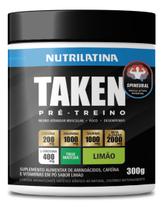 Pré-treino Taken Nutrilatina 300g Sabor Limão Sabor:Limão Pré-treino Taken Nutrilatina 300g Sabor Limão Sabor:Limão