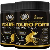 Pre Treino Touro Forte 2x300g Creatina Taurina Arginin Alanin Palatinose Blueberry Alisson Nutrition Pre Treino Touro Forte 2x300g Creatina Taurina Arginin Alanin Palatinose Blueberry Alisson Nutrition
