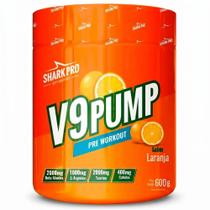 Pre Treino V9 Pump 600g Refrigerante Laranja - Shark Pro Pre Treino V9 Pump 600g Refrigerante Laranja - Shark Pro