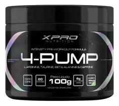 Pré-Treino Xpro Nutrition 4 Pump 100g Betaalanina Maçã Verde Foco e Energia