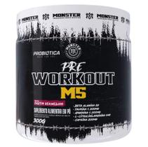 Pré Workout M5 300g Suplemento Alimentar Sabor Frutas Vermelhas Linha de Pré Treino Monster Probiotica