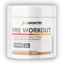 Pre workout s/ cafeina s framboesa c maracuja 210g mix nutri