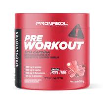 Pre-workout sem cafeina sabor fruit tube 240g - pronabol