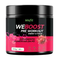 Pré-Workout Weboost Pote 200g Wefit Morango Pré-Workout Weboost Pote 200g Wefit Morango