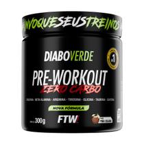 Pre Workout Zero Carbo Pote 300g Diabo Verde Pre Workout Zero Carbo Pote 300g Diabo Verde