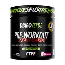 Pre Workout Zero Carbo Pote 300g Diabo Verde Pre Workout Zero Carbo Pote 300g Diabo Verde