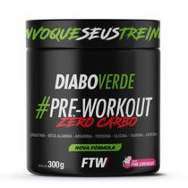 Pre Workout Zero Carbo Pote 300g Diabo Verde