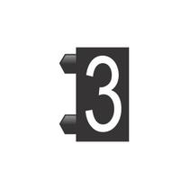 Precificador Pacote Avulso Número 3” (três) Preto - 30 peças - Preço para Vitrine Precificador Pacote Avulso Número 3” (três) Preto - 30 peças - Preço para Vitrine