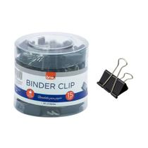 Predendor para Papéis Binder Clip 15mm Pote c/ 60 Unidades Multi Funções - BRW