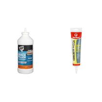 Preenchedor de fissuras de concreto DAP 946 ml e Patch Red Devil 155 ml Preenchedor de fissuras de concreto DAP 946 ml e Patch Red Devil 155 ml