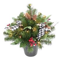 Preenchedor de urnas Celebrations Pine Berries 46 cm com luzes LED Preenchedor de urnas Celebrations Pine Berries 46 cm com luzes LED