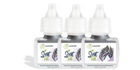 Preenchimento de aroma de purificador de ar, recargas de óleo com aroma de lavanda x3