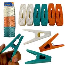 Pregador de roupa prendedor plástico reforçado colorido 36un